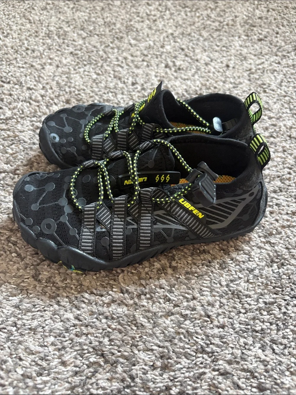 Kids Black Athletic Water Shoes